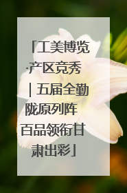 工美博览·产区竞秀｜五届全勤陇原列阵 百品领衔甘肃出彩