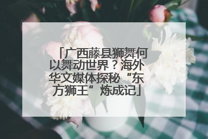 广西藤县狮舞何以舞动世界？海外华文媒体探秘“东方狮王”炼成记
