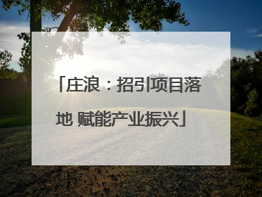 庄浪：招引项目落地 赋能产业振兴