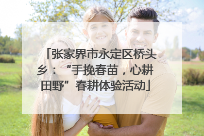 张家界市永定区桥头乡：“手挽春苗，心耕田野”春耕体验活动