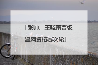 张帅、王曦雨晋级温网资格赛次轮