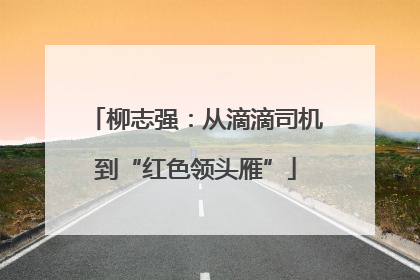 柳志强：从滴滴司机到“红色领头雁”