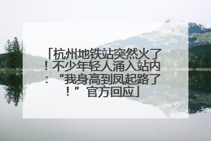 杭州地铁站突然火了！不少年轻人涌入站内：“我身高到凤起路了！”官方回应