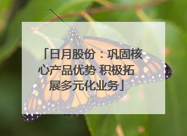 日月股份：巩固核心产品优势 积极拓展多元化业务