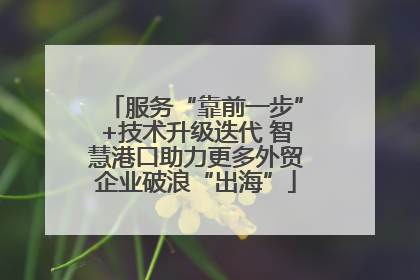 服务“靠前一步”+技术升级迭代 智慧港口助力更多外贸企业破浪“出海”