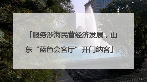 服务涉海民营经济发展，山东“蓝色会客厅”开门纳客