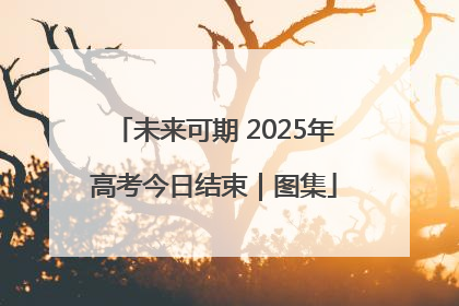 未来可期 2025年高考今日结束｜图集