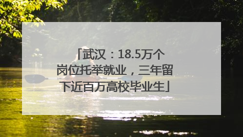 武汉：18.5万个岗位托举就业，三年留下近百万高校毕业生