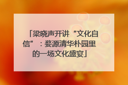 梁晓声开讲“文化自信”：婺源清华朴园里的一场文化盛宴