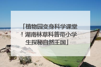 植物园变身科学课堂！湖南林草科普带小学生探秘自然王国