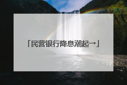 民营银行降息潮起→