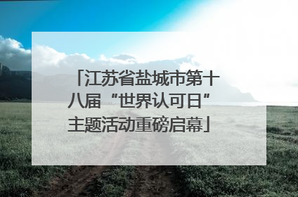 江苏省盐城市第十八届“世界认可日”主题活动重磅启幕