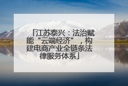 江苏泰兴：法治赋能“云端经济”，构建电商产业全链条法律服务体系