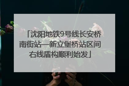 沈阳地铁9号线长安桥南街站—新立堡桥站区间右线盾构顺利始发