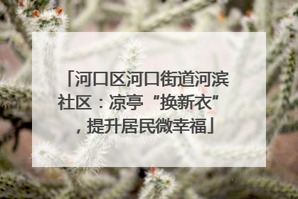 河口区河口街道河滨社区：凉亭“换新衣”，提升居民微幸福