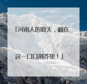 河南人的夏天，藏在这一口口荆芥里！