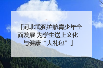 河北武强护航青少年全面发展 为学生送上文化与健康“大礼包”