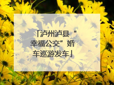 泸州泸县“幸福公交”婚车巡游发车