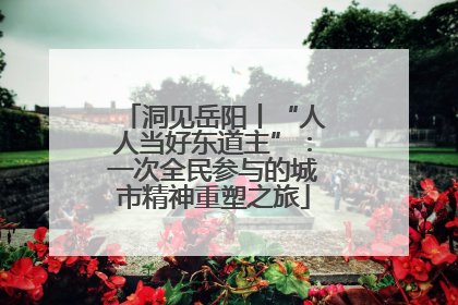洞见岳阳丨“人人当好东道主”：一次全民参与的城市精神重塑之旅