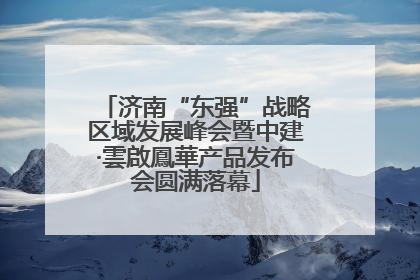 济南“东强”战略区域发展峰会暨中建·雲啟鳳華产品发布会圆满落幕