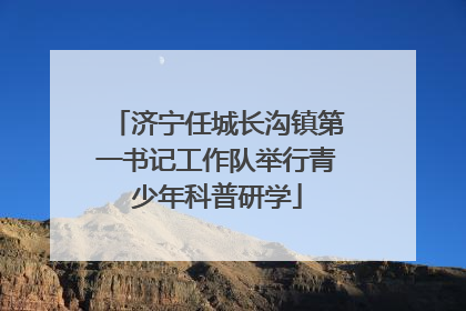 济宁任城长沟镇第一书记工作队举行青少年科普研学
