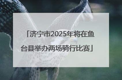 济宁市2025年将在鱼台县举办两场骑行比赛