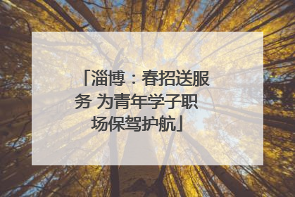 淄博：春招送服务 为青年学子职场保驾护航