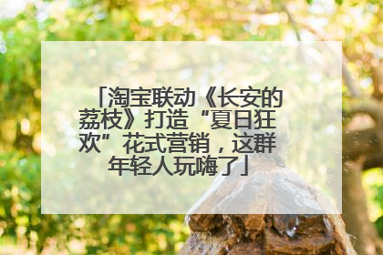 淘宝联动《长安的荔枝》打造“夏日狂欢”花式营销，这群年轻人玩嗨了