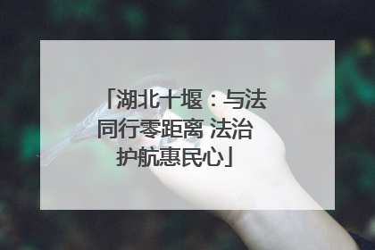 湖北十堰：与法同行零距离 法治护航惠民心
