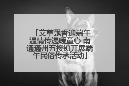 艾草飘香迎端午 温情传递暖童心 南通通州五接镇开展端午民俗传承活动