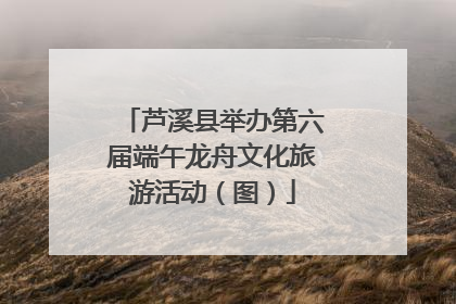 芦溪县举办第六届端午龙舟文化旅游活动（图）