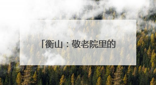 衡山：敬老院里的别样“生日会”
