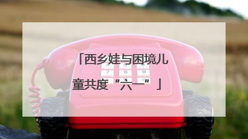 西乡娃与困境儿童共度“六一”