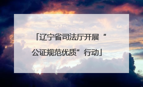 辽宁省司法厅开展“公证规范优质”行动