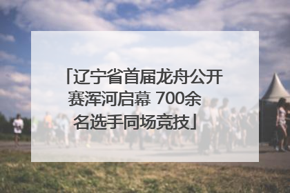 辽宁省首届龙舟公开赛浑河启幕 700余名选手同场竞技