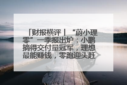 财报横评丨“蔚小理零”一季报出炉：小鹏摘得交付量冠军，理想最能赚钱，零跑迎头赶上，蔚来还在调整