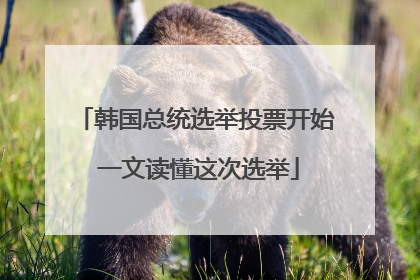 韩国总统选举投票开始 一文读懂这次选举