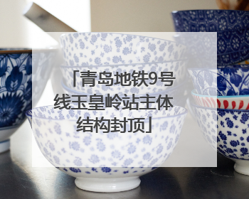 青岛地铁9号线玉皇岭站主体结构封顶