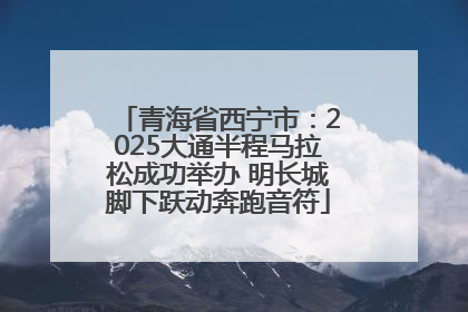 青海省西宁市：2025大通半程马拉松成功举办 明长城脚下跃动奔跑音符