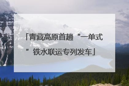 青藏高原首趟“一单式”铁水联运专列发车
