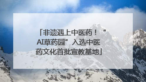 非遗遇上中医药！“AI草药园”入选中医药文化首批宣教基地