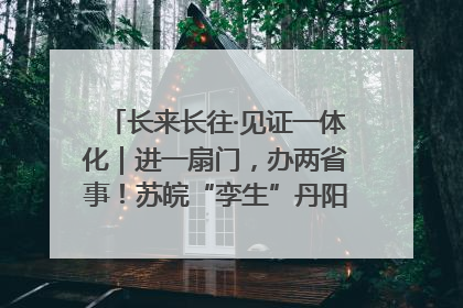 长来长往·见证一体化｜进一扇门，办两省事！苏皖“孪生”丹阳如何做到的？