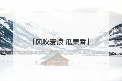 风吹麦浪 瓜果香