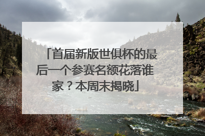 首届新版世俱杯的最后一个参赛名额花落谁家？本周末揭晓