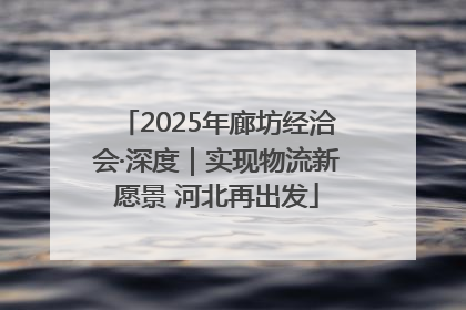 2025年廊坊经洽会·深度｜实现物流新愿景 河北再出发