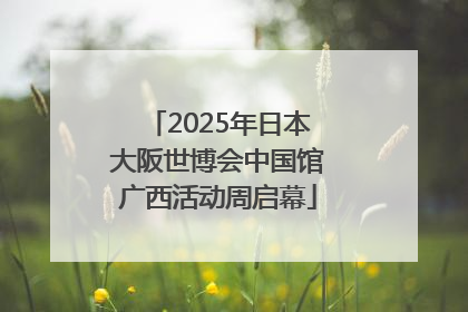 2025年日本大阪世博会中国馆广西活动周启幕