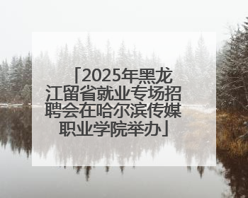 2025年黑龙江留省就业专场招聘会在哈尔滨传媒职业学院举办