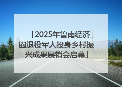2025年鲁南经济圈退役军人投身乡村振兴成果展销会启幕