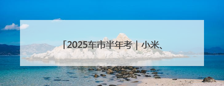 2025车市半年考｜小米、比亚迪领衔中国车企市值排行榜 保时捷跌出全球TOP10