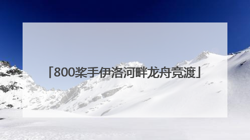 800桨手伊洛河畔龙舟竞渡